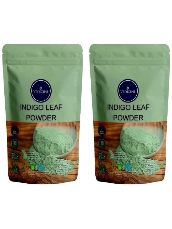 Vedicine Pure Indigo Leaf Powder Powder For Hair Masks (100g each) (Pack of 2)