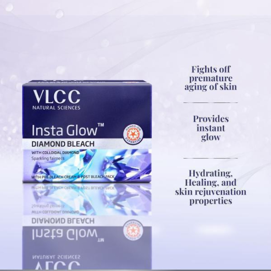 VLCC Insta Glow Diamond Bleach - 402 g