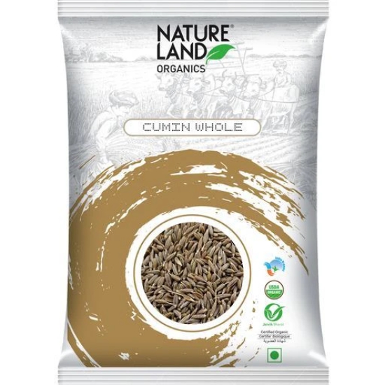 Natureland Organics Essential Spices Combo - Green Cardamom 75 gm, Cumin 250 gm, Clove 75 gm & Black Pepper 100 gm