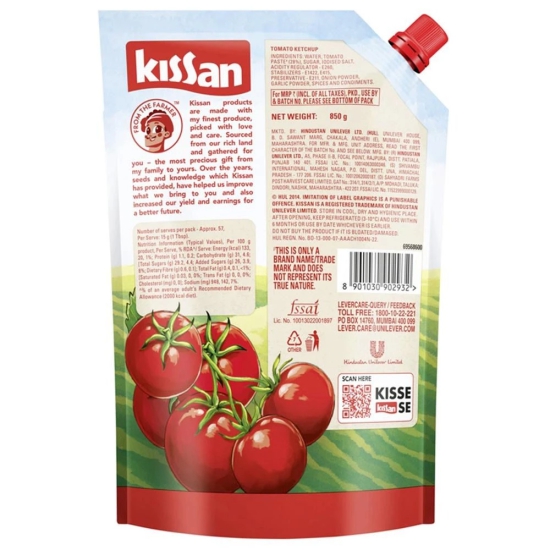 Kissan Tomato Ketchup, 850 gm