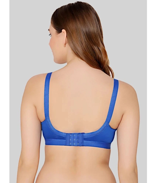 Bodycare Blue Cotton Blend Non Padded Womens Everyday Bra ( Pack of 1 ) - None