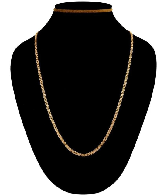 FASHION FRILL - Gold Plated Chain ( Pack of 1 ) - Gold