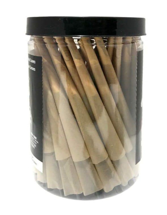 LIT Pyramid Unbleached Organic Paper Party Box of 50 King Size Pre Rolled Cones (Brown)