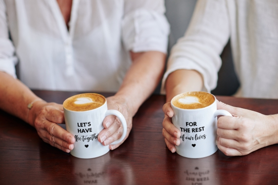 Let's have a coffee together (couple mug)-White