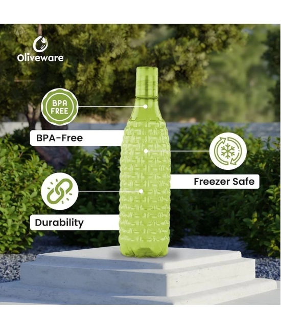 Oliveware Green Water Bottle 1000 mL ( Set of 3 ) - Green