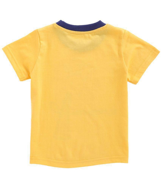 BUMZEE Yellow & Blue Half Sleeve Baby Girls T-Shirt & Pajama Set Pack Of 2 Age - 3-6 Months - None