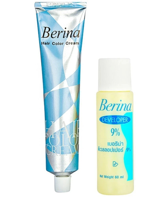 Berina Hair Color Cream A7 Long Lasting Shine Permanent Hair Color Golden Brown for Women & Men 60 g Pack of 2