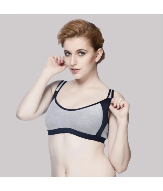 Kiran Enterprises Multicolor Cotton Non Padded Womens Everyday Bra ( Pack of 2 ) - None