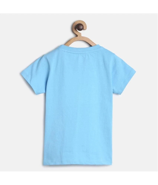 MINI KLUB - Blue 100% Cotton Girls T-Shirt ( Pack of 1 ) - None