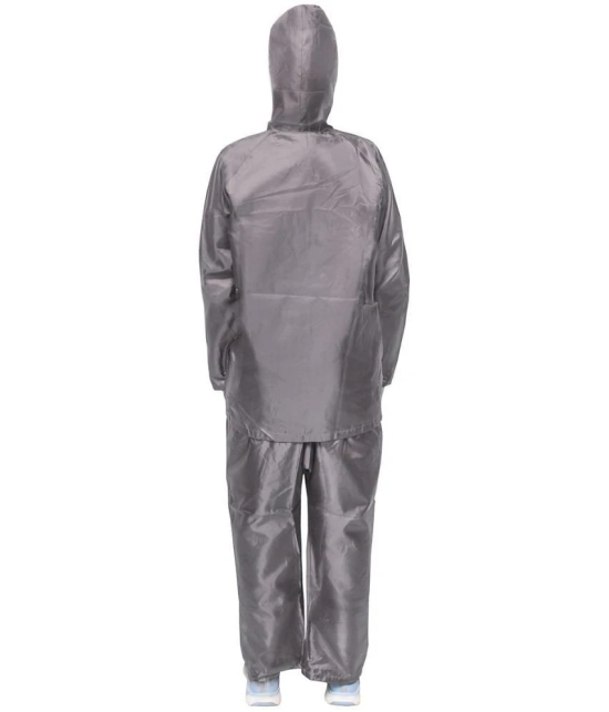 Goodluck Polyester Raincoat Set - Grey - None