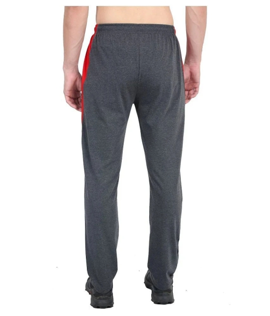 Zeffit - Charcoal Cotton Blend Mens Sports Trackpants ( Pack of 1 ) - XL