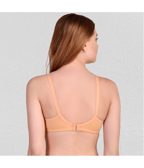 Zourt - Beige Cotton Non Padded Women's Everyday Bra ( Pack of 1 ) - None