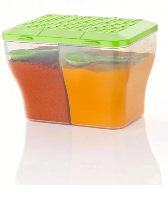 Analog Kitchenware Dal/Masala/Vegetable Plastic Multicolor Pickle Container ( Set of 2 ) - Multicolor