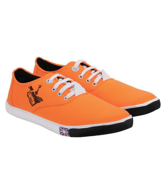 Kzaara Sneakers Orange Casual Shoes - 8