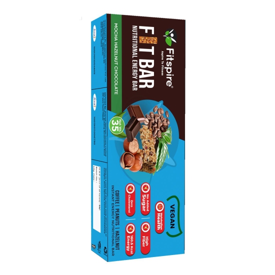 Fitspire Fit Nutrition Energy Bar Mocha Hazelnut, 35gm