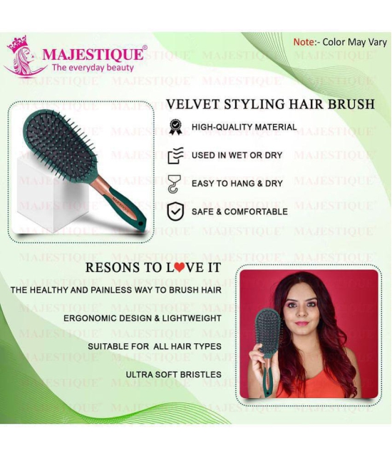 MAJESTIQUE - Cushion Brush For All Hair Types ( Pack of 1 )