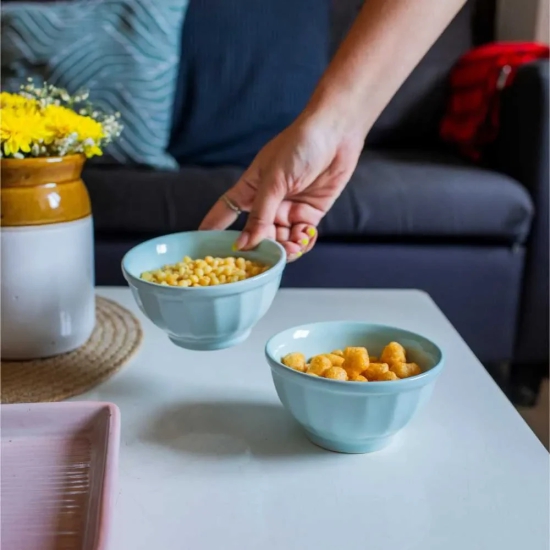 Scallop Ceramic Nut Bowl  | Set of 2 Peach