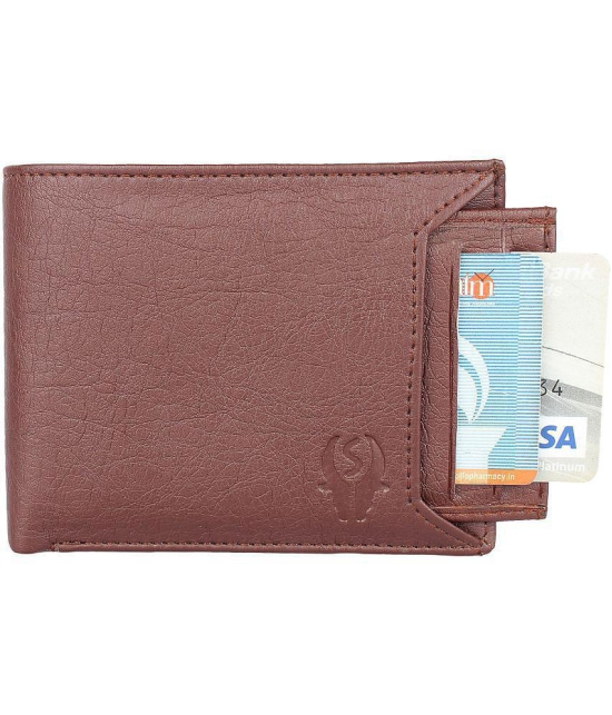 samtroh - PU BROWN Men's Regular Wallet ( Pack of 1 ) - Brown