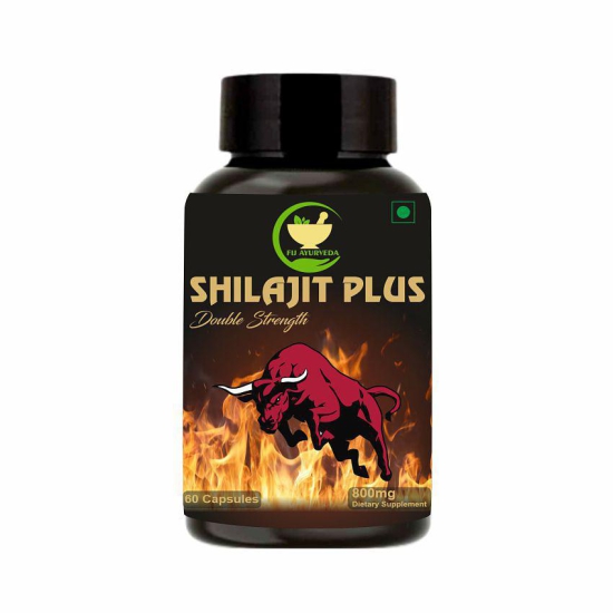 FIJ AYURVEDA Shilajit Plus Extract Capsule | Premium Shilajit | for Men & Women â?? 800mg 60 Capsules