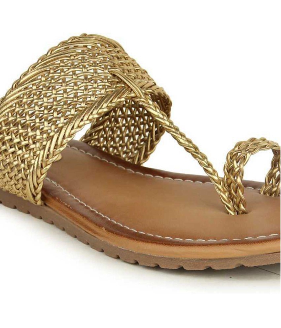 Shoetopia - Gold Women's Flats