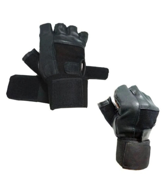 EmmEmm Black Canvas Cycling Gloves Others - Others