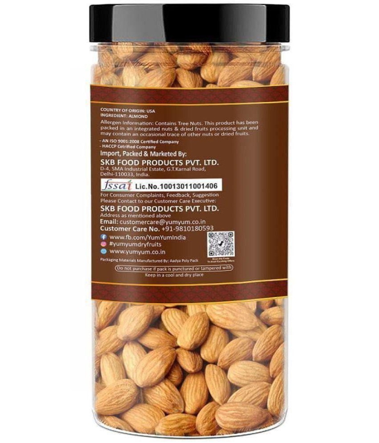 YUM YUM 100% Natural Premium California Almonds / Badam Dry Fruits 500grams