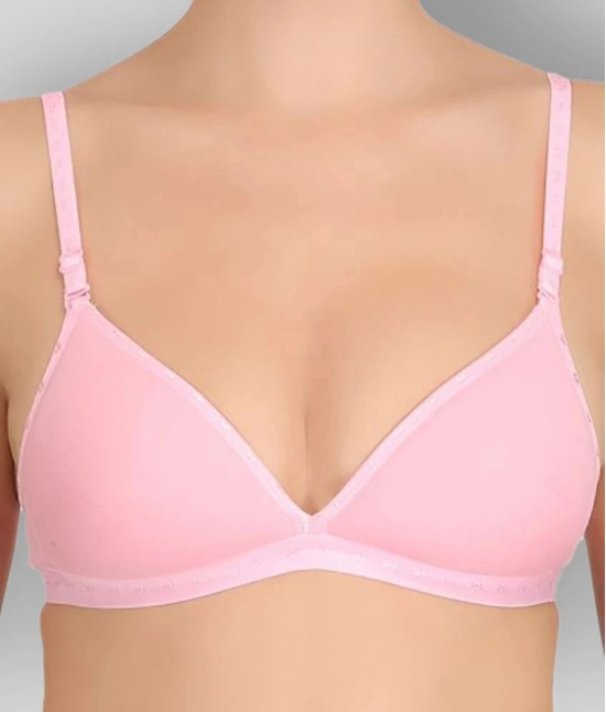 Selfcare - Multicolor Cotton Lightly Padded Womens T-Shirt Bra ( Pack of 2 ) - 32C