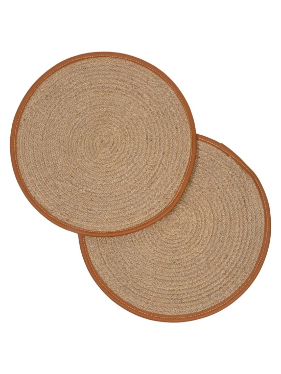 Round Jute Mats-Tan / Set of 4