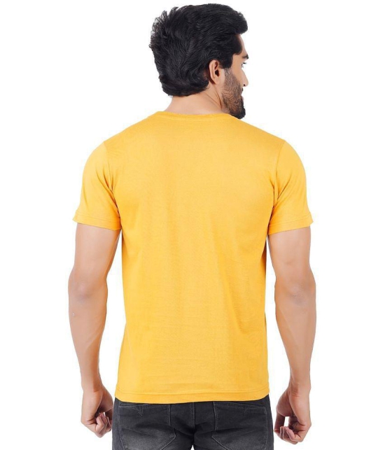 ferocious - Yellow Cotton Slim Fit Men's T-Shirt ( Pack of 2 ) - None