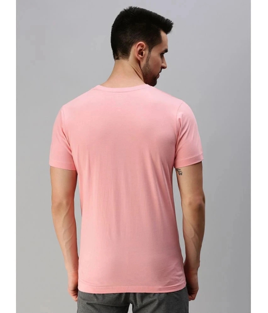 ONN - Pink Cotton Blend Regular Fit Mens T-Shirt ( Pack of 1 ) - None