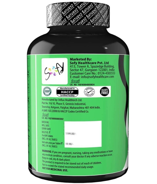 NATURYZ Testo-6 Plant Natural Testosterone Booster for Men with Tribulus & Ashwagandha - 60 Tablets