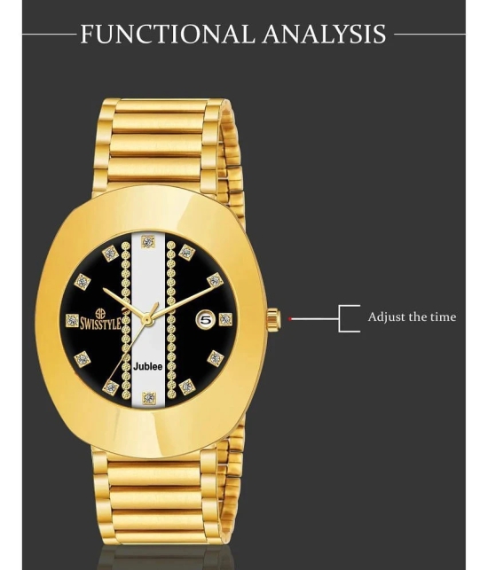 Swisstyle Gold Metal Analog Mens Watch