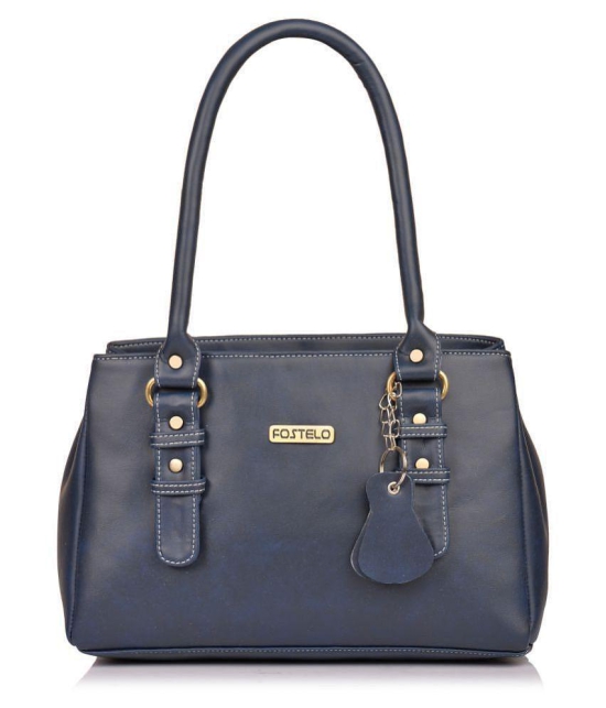 Fostelo - Blue  PU Shoulder Bag - Blue