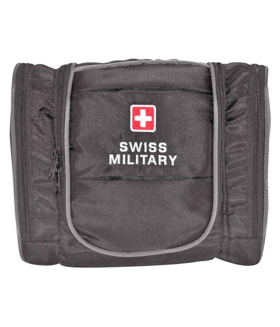 Swiss Military Black Toiletry Bag/ Travel Kit