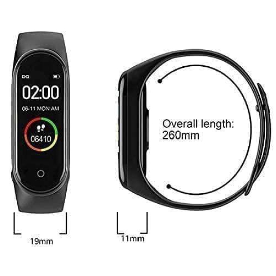 Smart Watch Melbon M5 Smart Fitness Band & Activity Tracker, Heart Rate Sensor, Step Tracking All Android Device & iOS Device (Black)