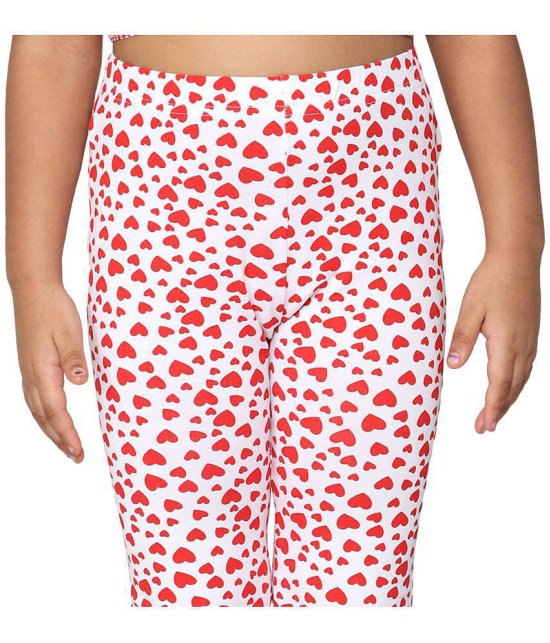 2K KIDS Capri Leggings For Girls |All Over Printed |Viscose Blend  (Red Heart ,7 Years - 8 Years) - Pack Of 1 (2KGLCVAOP_RH_78Y) - None