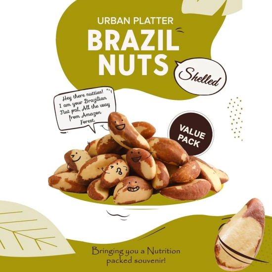 Urban Platter Exotic Brazil Nuts, 250g [Premium | Grade A | Rich in Selenium | Product of Peru]