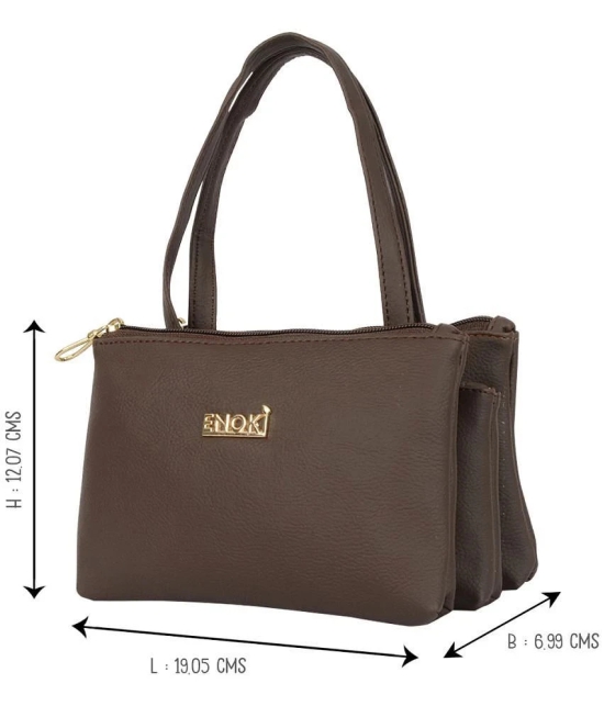 Enoki - Brown Artificial Leather Handheld - Brown