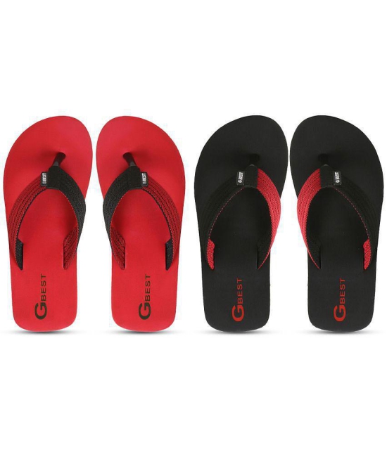 GBest Multicolor Mens Thong Flip Flop - None