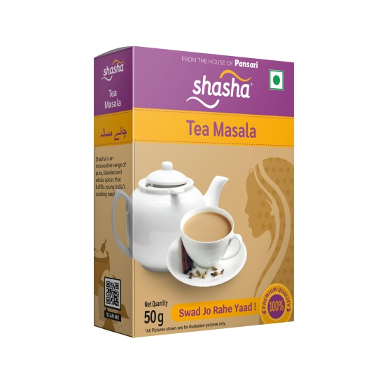 SHASHA TEA MASALA 50g (FROM THE HOUSE OF PANSARI)