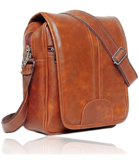 samtroh 8 Ltrs Tan P.U. College Bag - Tan