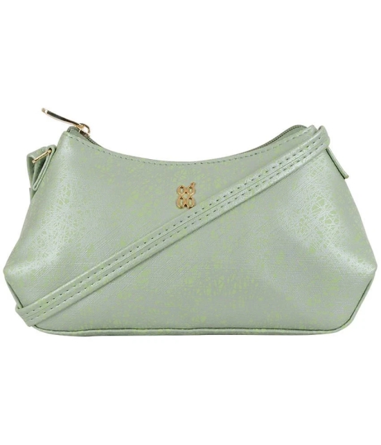 Baggit Green Faux Leather Sling Bag - Green