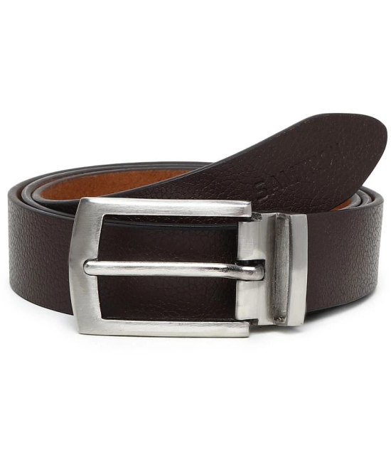 samtroh - Brown Leather Mens Casual Belt ( Pack of 1 ) - None