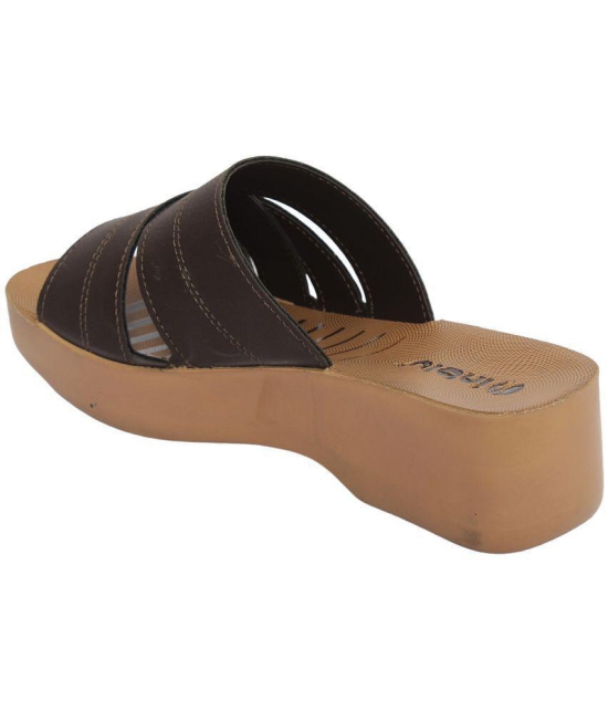 Inblu - Brown Women's Slip On Heels - None