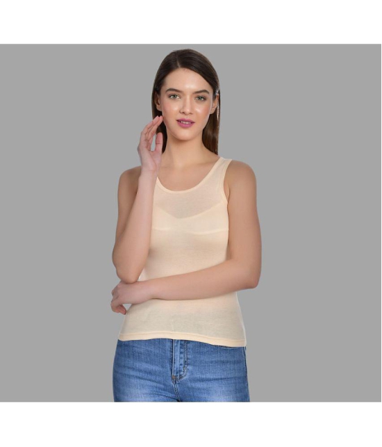 AIMLY Cotton Camisoles - Beige Single - None