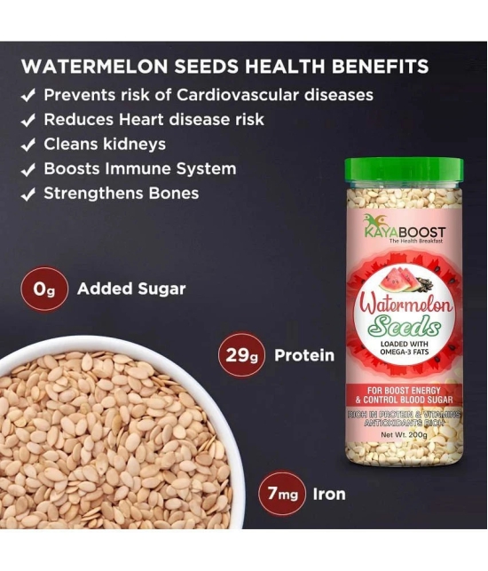 KAYABOOST Watermelon Seeds for Eating | Raw Watermelon Seeds (200 g)