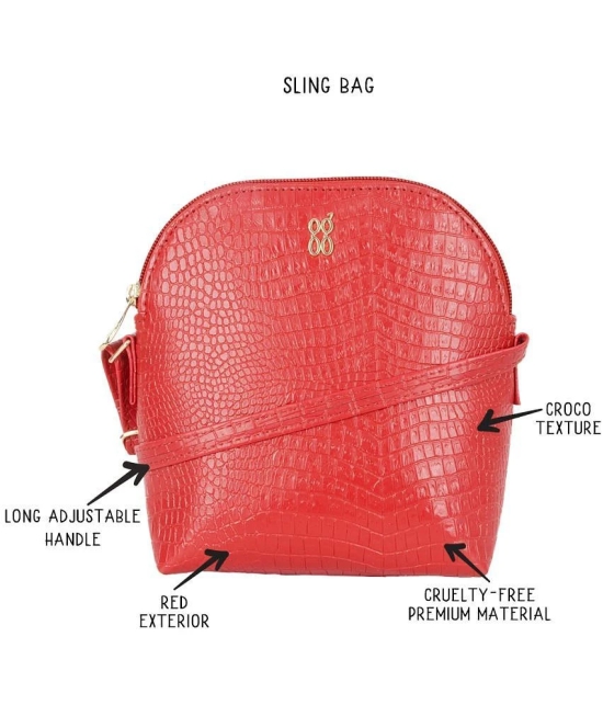 Baggit Red PU Handheld - Red