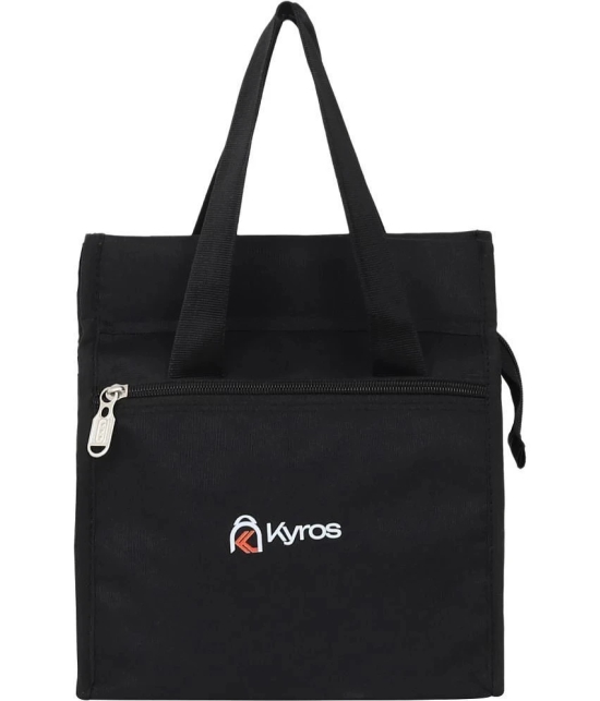 Kyros Black Polyester Lunch Bag Pack of 1 - Black