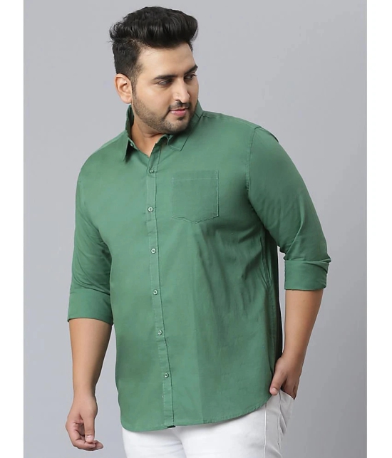 instaFab - Green Cotton Oversized Fit Mens Casual Shirt ( Pack of 1 ) - None