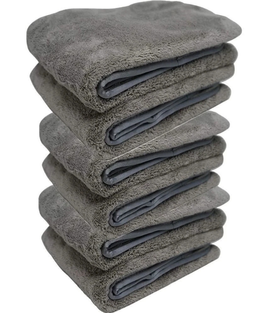 Auto Hub Grey 800 GSM Microfiber Cloth For Automobile ( Pack of 6 )